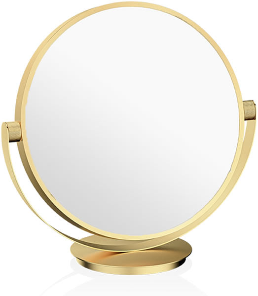Matte 24 Carat Gold  (Reversible, NOT magnified on either side.)