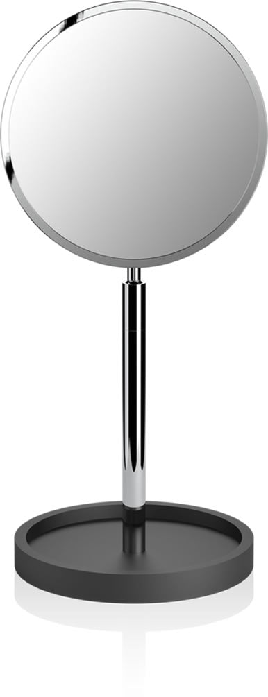 Decor Walther 4x/1x Free-Standing Makeup Mirror with "Stone" Storage Base - 2 Finishes