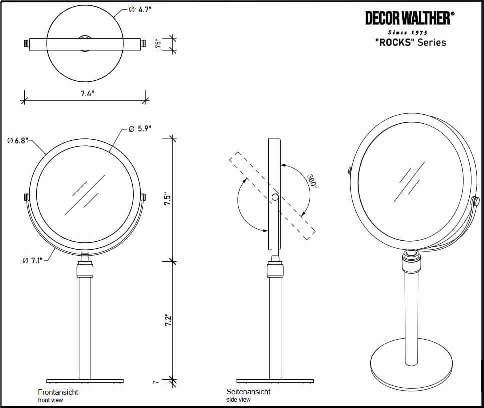 ROCKS series Technical Drawing