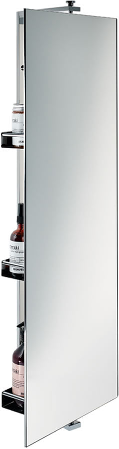 SP 31 Revolving Mirror serves as a Medicine Cabinet as well as a Bathroom Mirror.  31-1/2" Tall, overall.