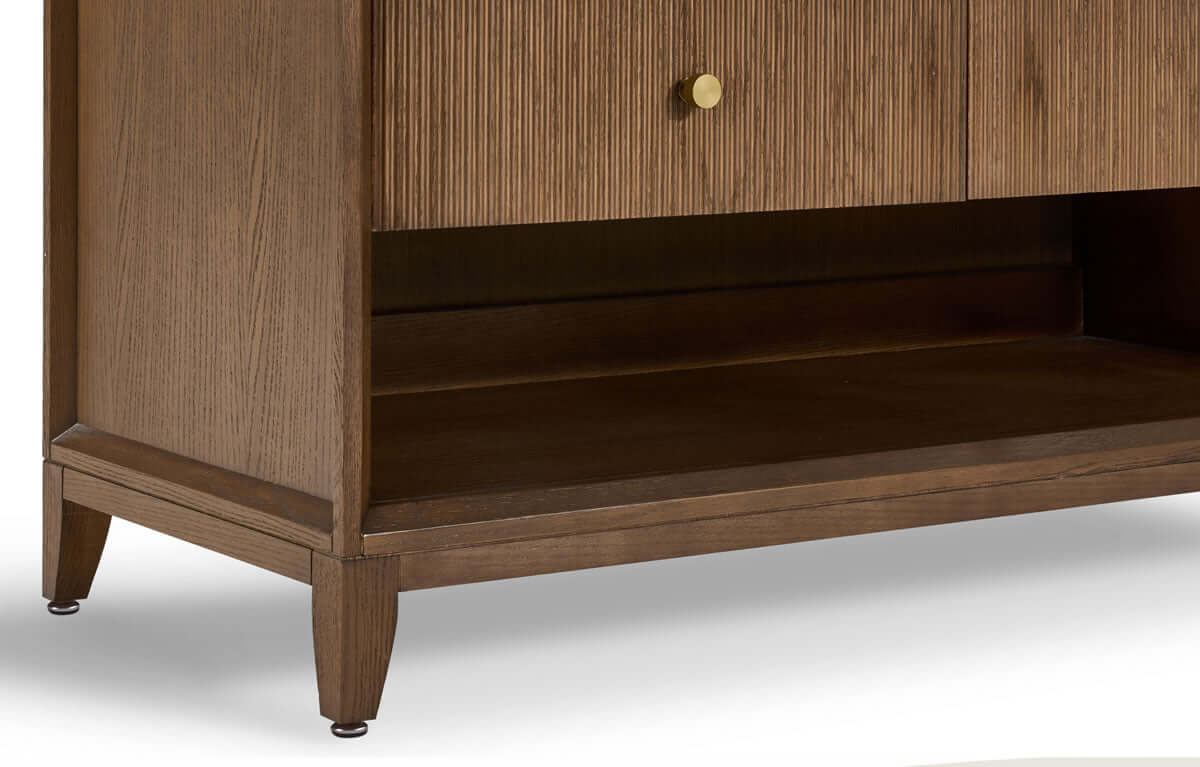 Momo 48" Solid Wood Vanity Set Finished in American Oak or Black Oak by Ancerre Designs - Perfect Makeup Mirrors