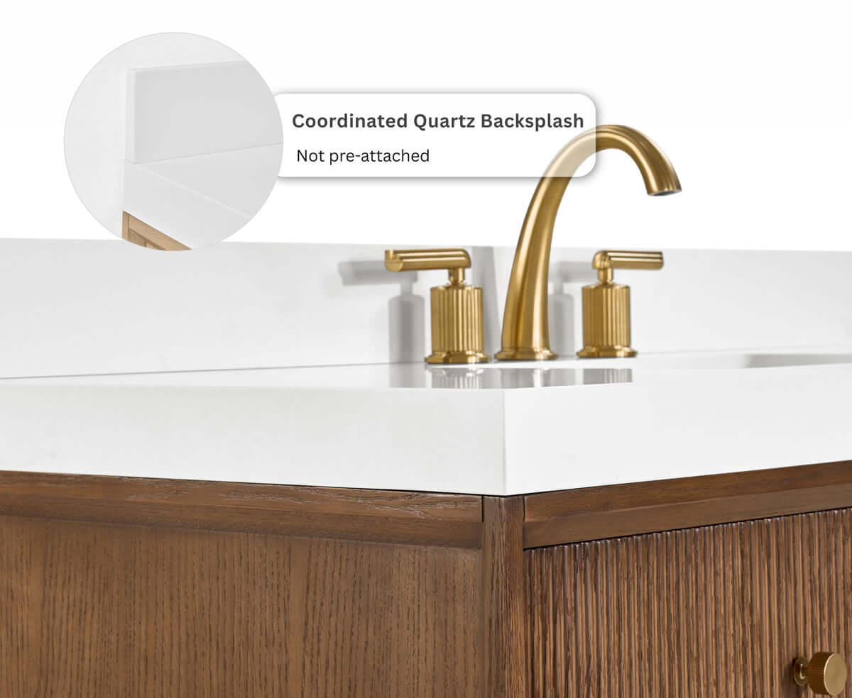 Momo 48" Solid Wood Vanity Set Finished in American Oak or Black Oak by Ancerre Designs - Perfect Makeup Mirrors
