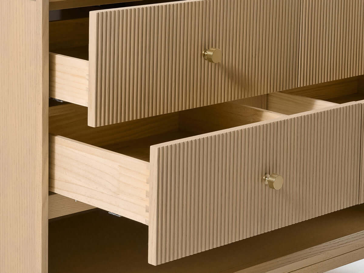 Momo 36" and 42" Solid Wood Vanities in American, Black or Chestnut Oak - by Ancerre Designs - Perfect Makeup Mirrors