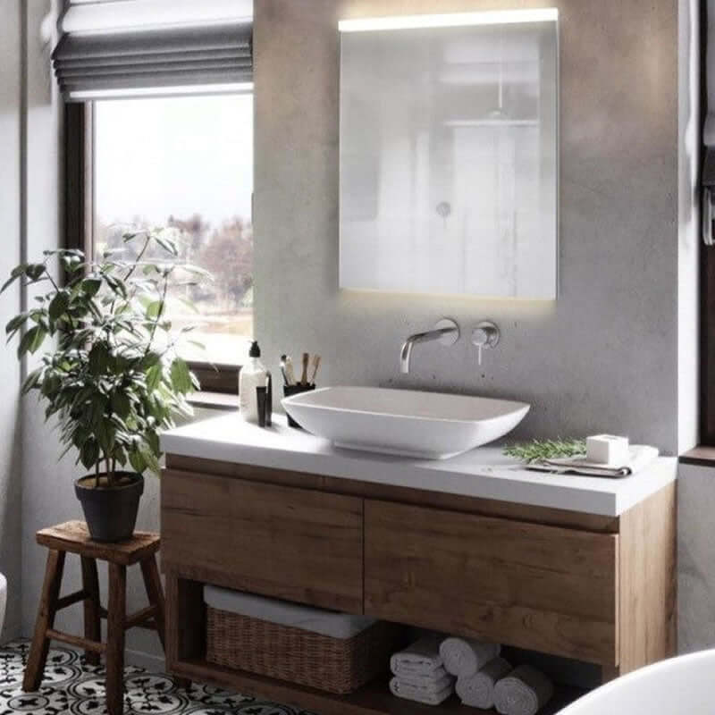 Sidler Xamo 2-Door LED Medicine Cabinet – 19" or 23" Wide with Night Light & Interior Outlets - Perfect Makeup Mirrors