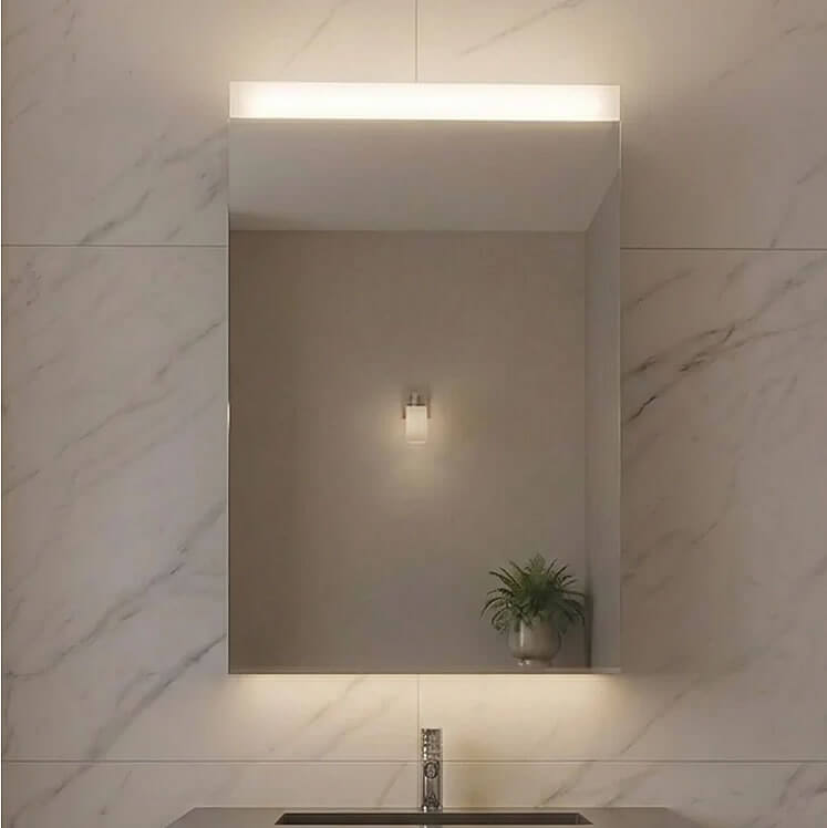 Sidler Xamo 2-Door LED Medicine Cabinet – 19" or 23" Wide with Night Light & Interior Outlets - Perfect Makeup Mirrors