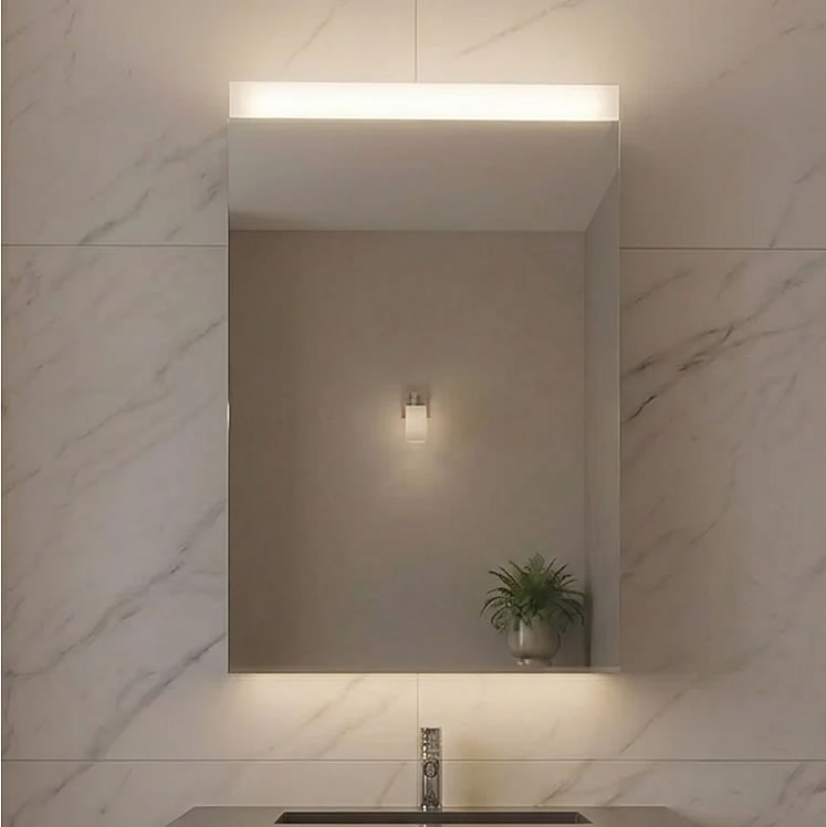 Sidler Xamo 2-Door LED Medicine Cabinet – 19" or 23" Wide with Night Light & Interior Outlets