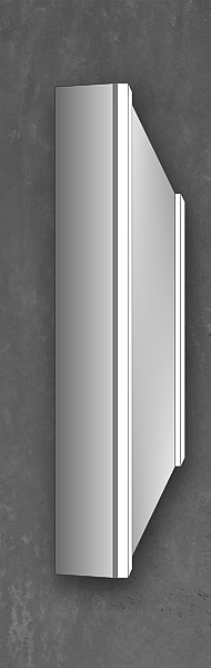 Modello edge when surface mounted.  A side mirror kit covers both sides with mirrors - select the right Side Mirror Kit for Vertical Lighting compatability.