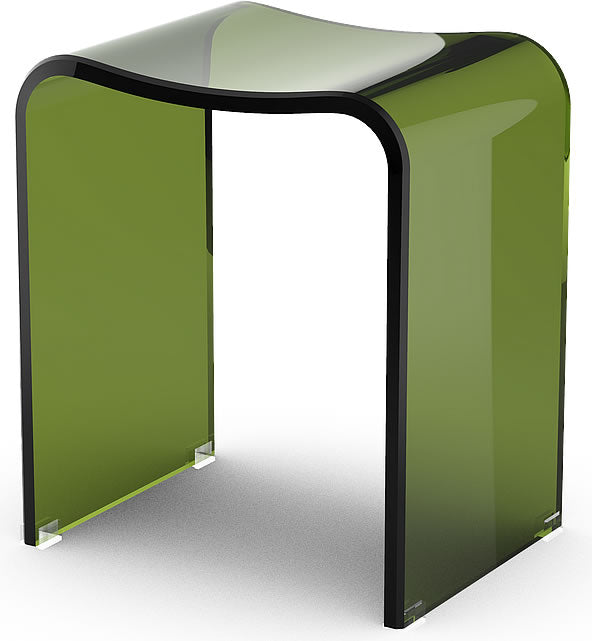 Olive Green Heavy Acrylic Shower Seat - DW 80 by Decor Walther