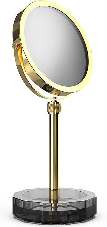 KRISTALL Series 5x/1x Cosmetic Mirror 24k Gold/Anthracite