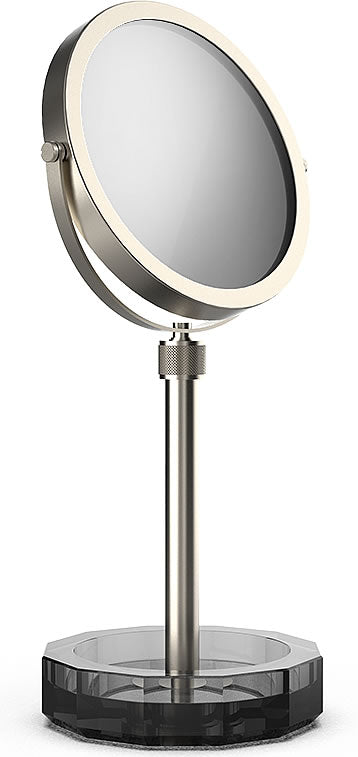 KRISTALL Series 5x/1x Cosmetic Mirror Satin Nickel/Anthracite